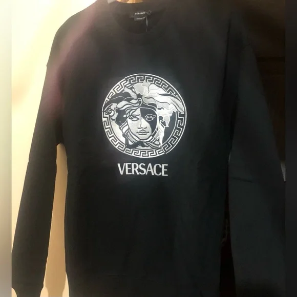 Versace embroidered Medusa Logo Cotton Jersey Sweatshirt 💎 - Picture 5 of 11